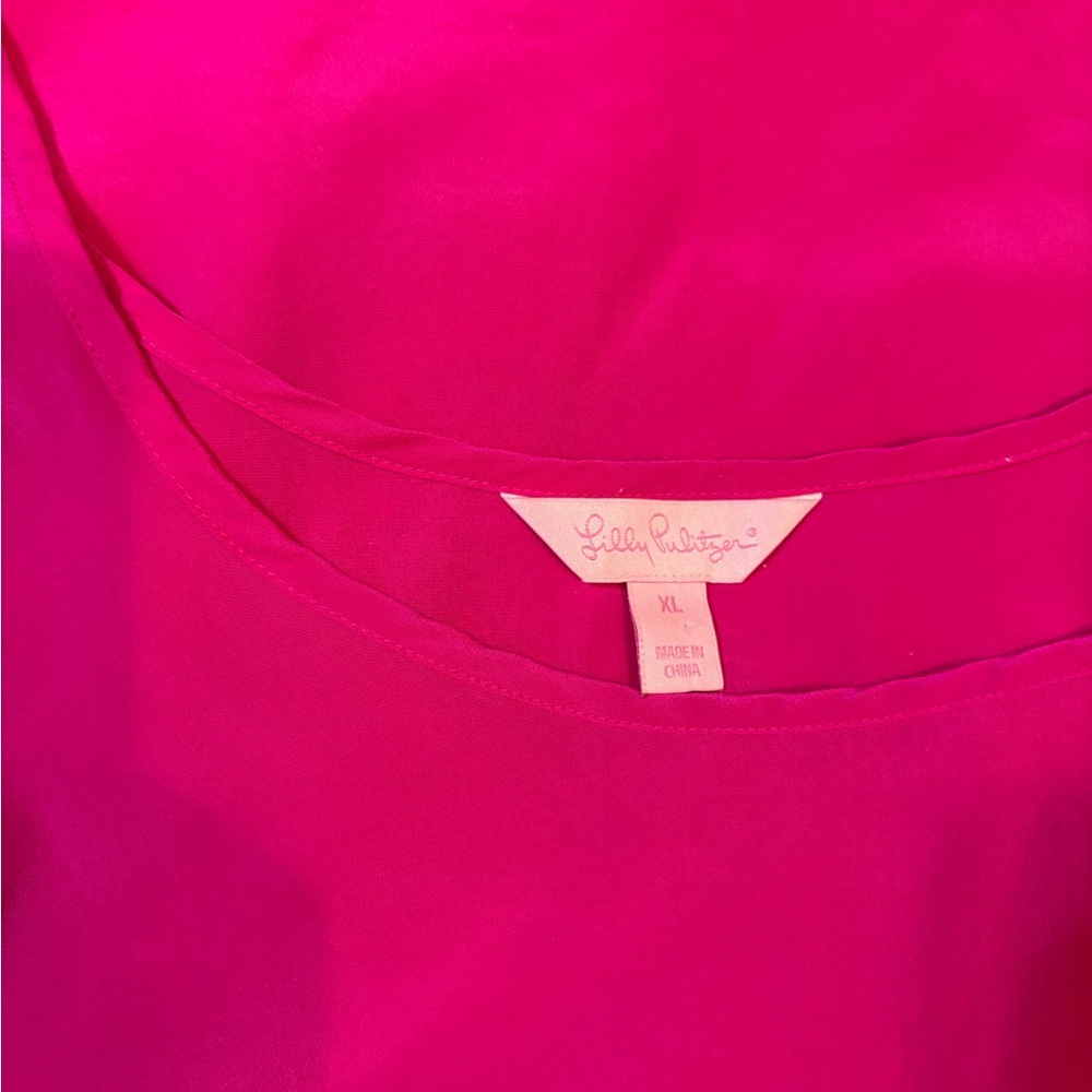 Lilly Pulitzer Fuchsia Blouse